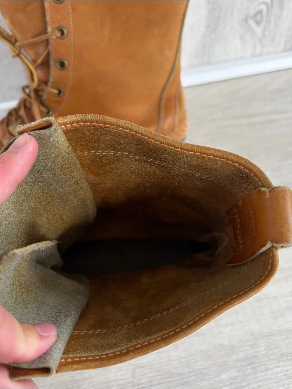 Vintage LL Bean Boot Maine Hunting Shoe Duck Bean  Brown Made In USA Mens